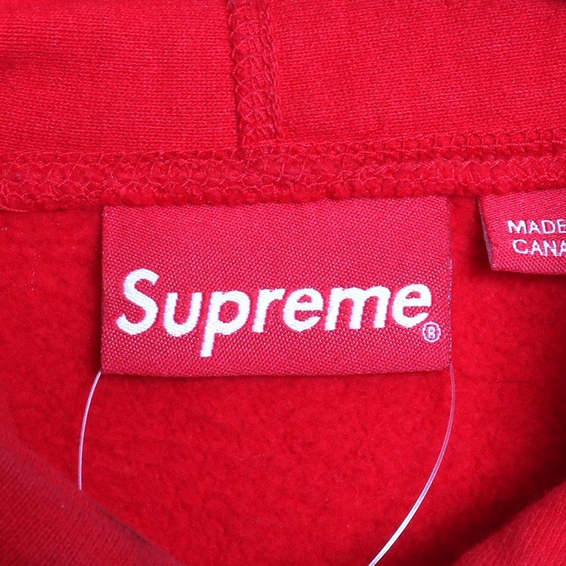 SUPREME 19AW Bandana Box Logo Hooded Sweatshirt Sサイズ レッド