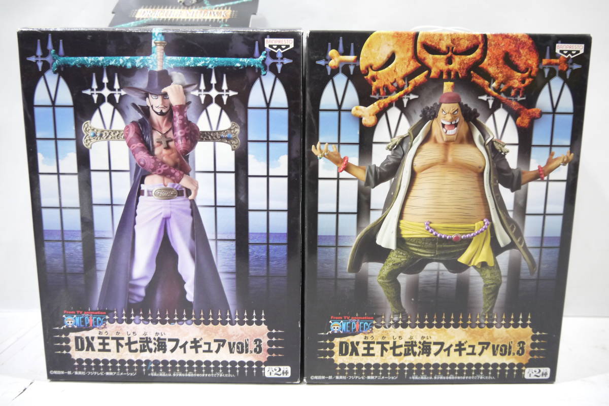 2664T/未開封★ONE PIECE ワンピース DX 王下七武海フィギュア 全8種&DX 海軍フィギュア 全4種セット/センゴク ミホーク ドフラミンゴ 4