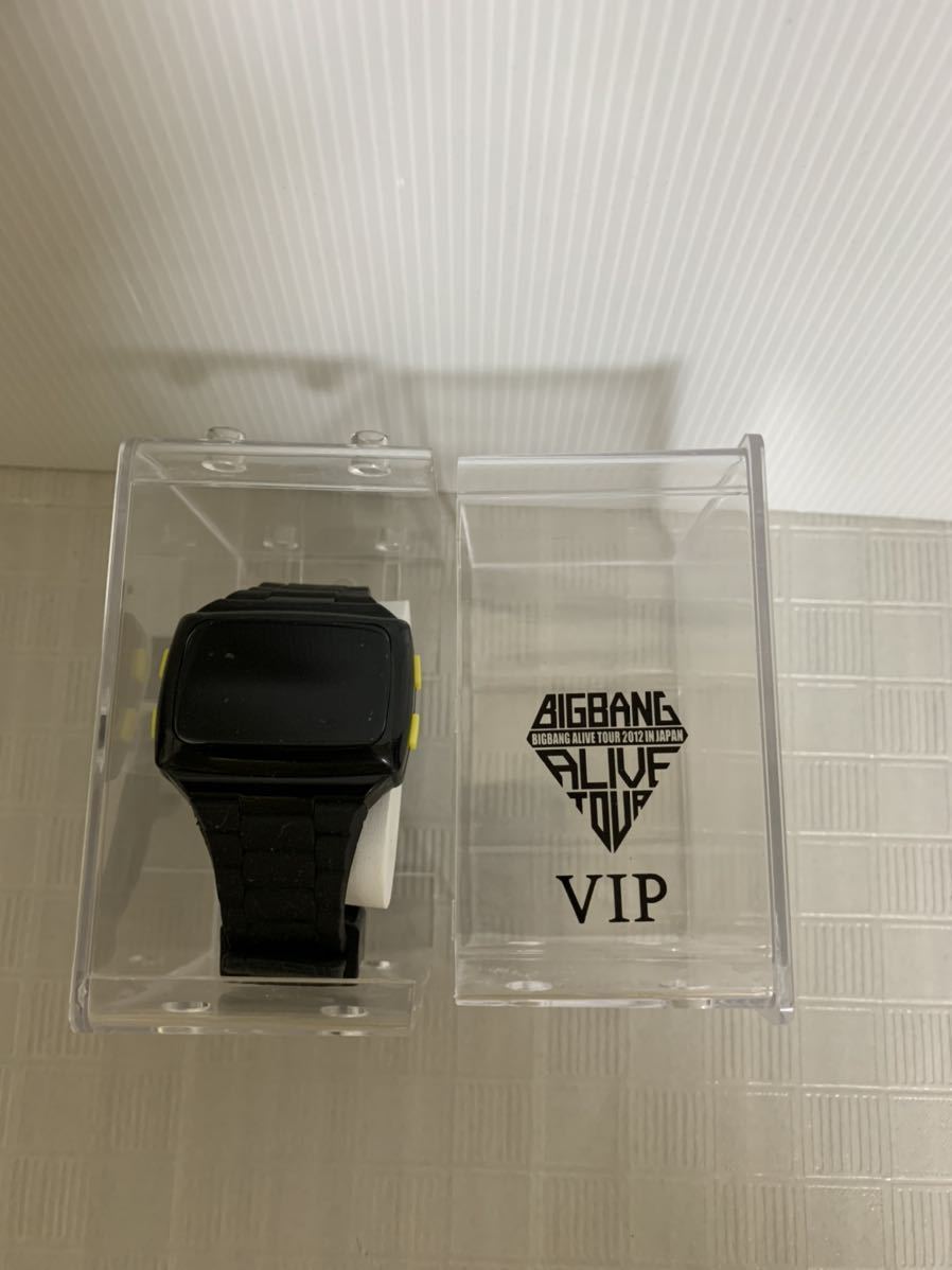 ジャンク BIGBANGALIVE TOUR2012 INJAPAN VIPビックバン腕時計/ウォッチ/現在動作不動/部品取り用/ベルト欠損/使用感/小傷錆等経年_画像1