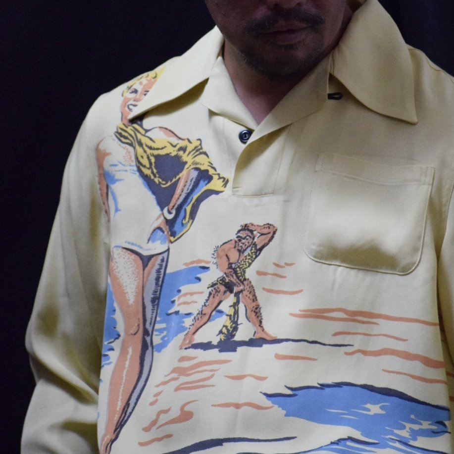 The GROOVIN HIGH グルービンハイ 2022/SS A371 Rayon Pullover Shirt