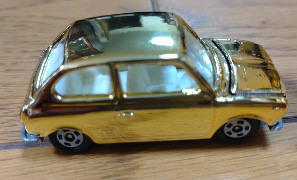 本物の ミニカー トミカ ゴールドメッキ 金メッキ スバルR-2 スバルR2 乗用車