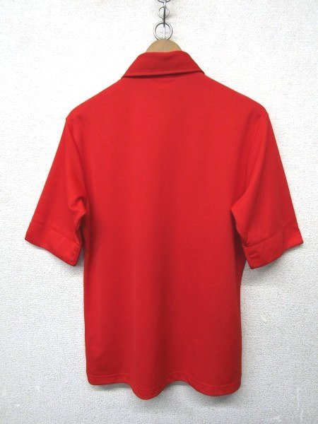 V1291：adidas golf アディダス ゴルフ 半袖シャツ/赤/L ポロシャツ 半袖ポロシャツ ゴルフウェア ゴルフシャツ:35_画像4