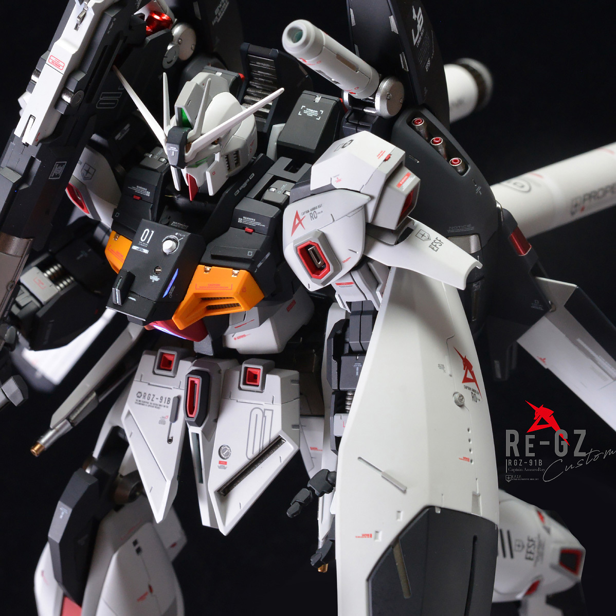 ＭＧ リ・ガズィ・カスタム 1/100 全塗装 ガンプラ 完成品（↓説明欄に