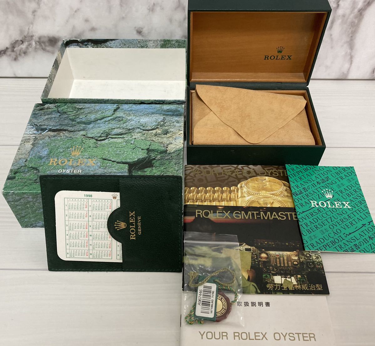 16710 シール ロレックス GMTマスター 箱 空箱 ケース BOX ROLEX GMT
