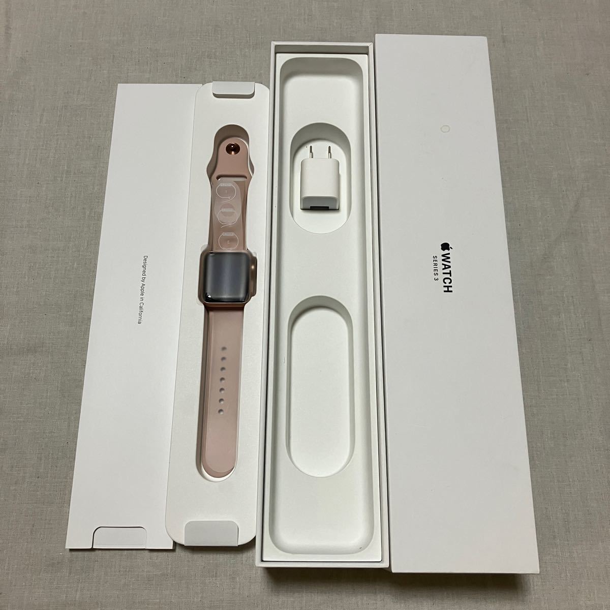 Apple Watch Series3 38mm ゴールド A1858 アップルウォッチシリーズ3