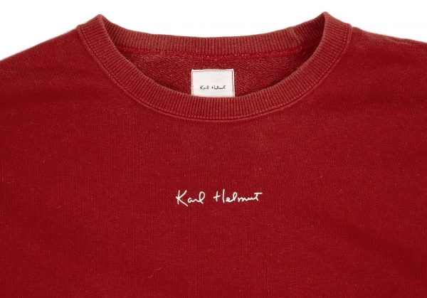  Karl hell mKarl Helmut Logo print sweat red M [ men's ]