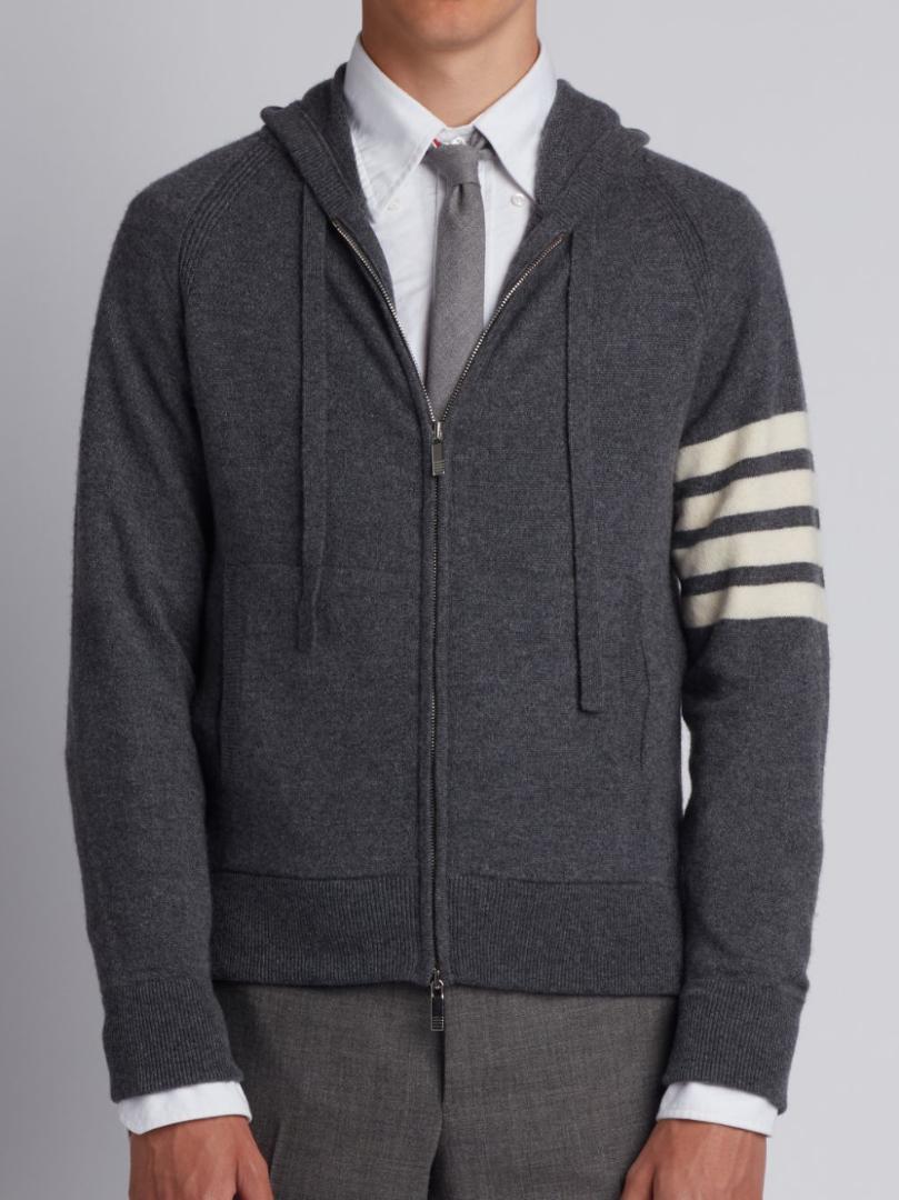 美品 定価24万 トムブラウン THOM BROWNE カシミアZIPパーカー