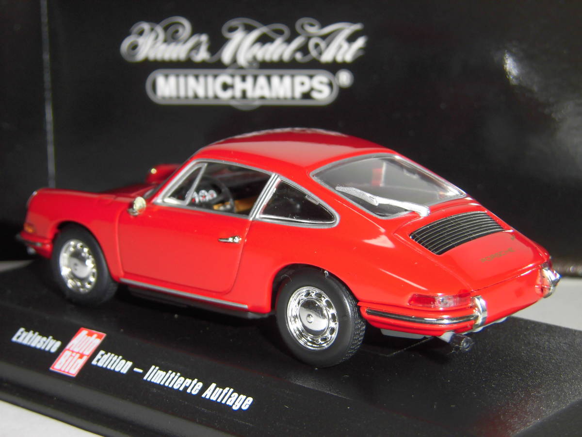 S=1/43☆Auto Bild特注PMA製 ポルシェ911/901ナロー（レッド）：Porsche 911/901 Narrow(Red)絶版希少・未使用品！_画像3