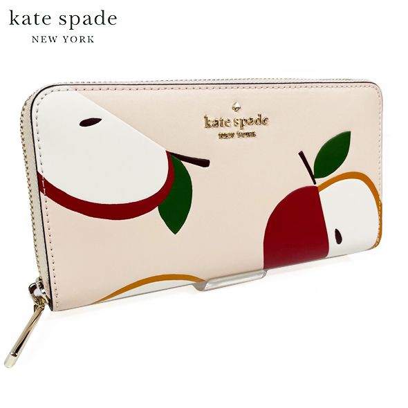 お買得】 kate spade 新品 新作 りんご K8285 ウォレット アップル