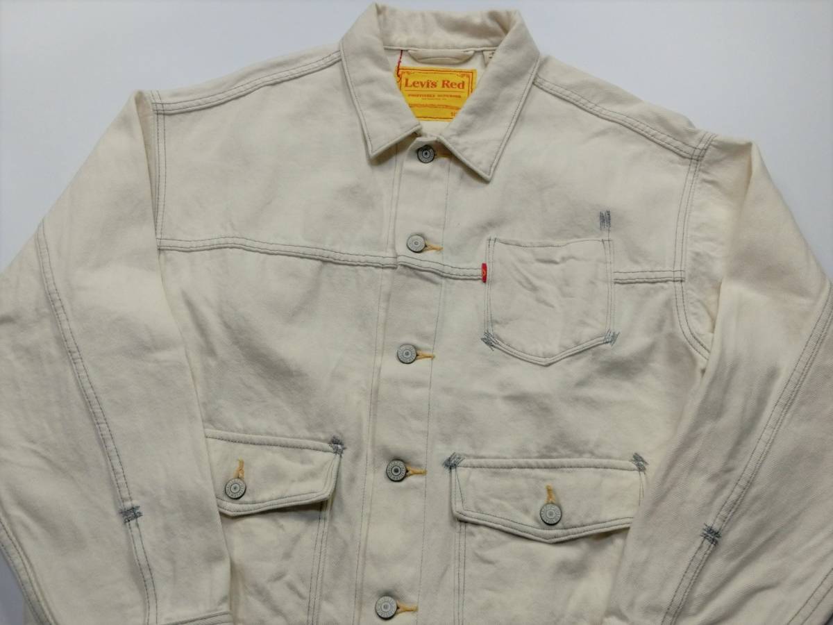 Levi's Red リーバイスレッド A0153-0001 コットンヘンプ デニムジャケット ホワイト 白 M_画像6