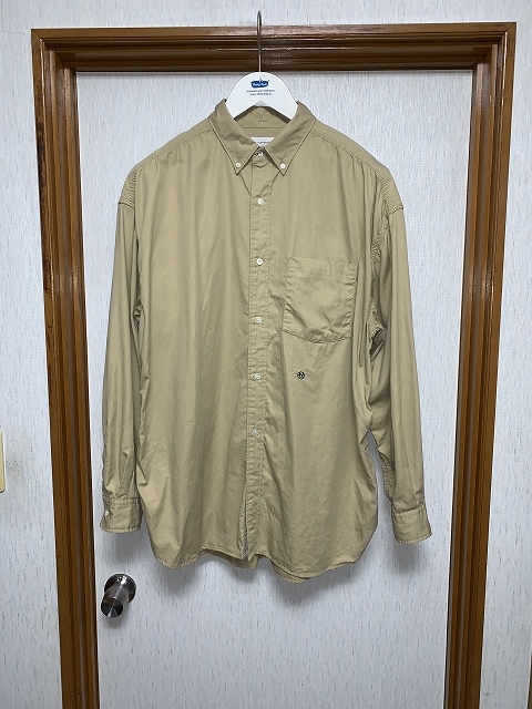 M 美品 2020 nanamica Big Button Down Wind Shirt シャツ SUGS009_画像1
