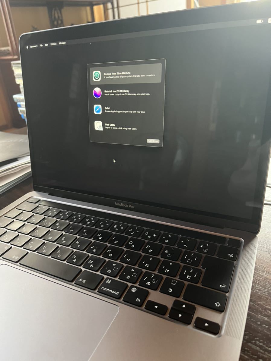 美品 Apple MacBook Pro 13インチ M1 16GB SSD 256GB 充放電回数148回 スペースグレイ 箱付 全付属品付 2020年 Appleストア購入