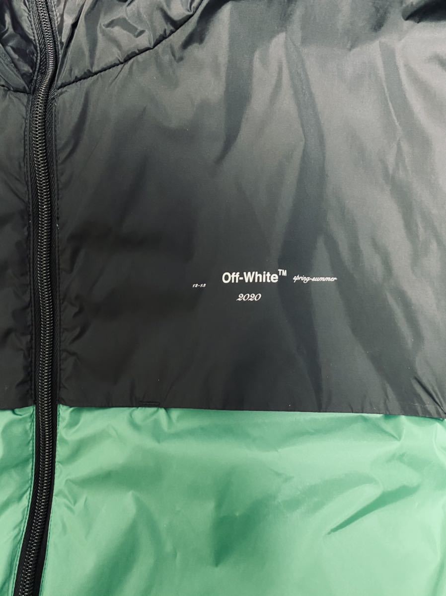 新品未使用 OFF WHITE ジャケット River Trail グリーン S ウインドブレーカー_画像7