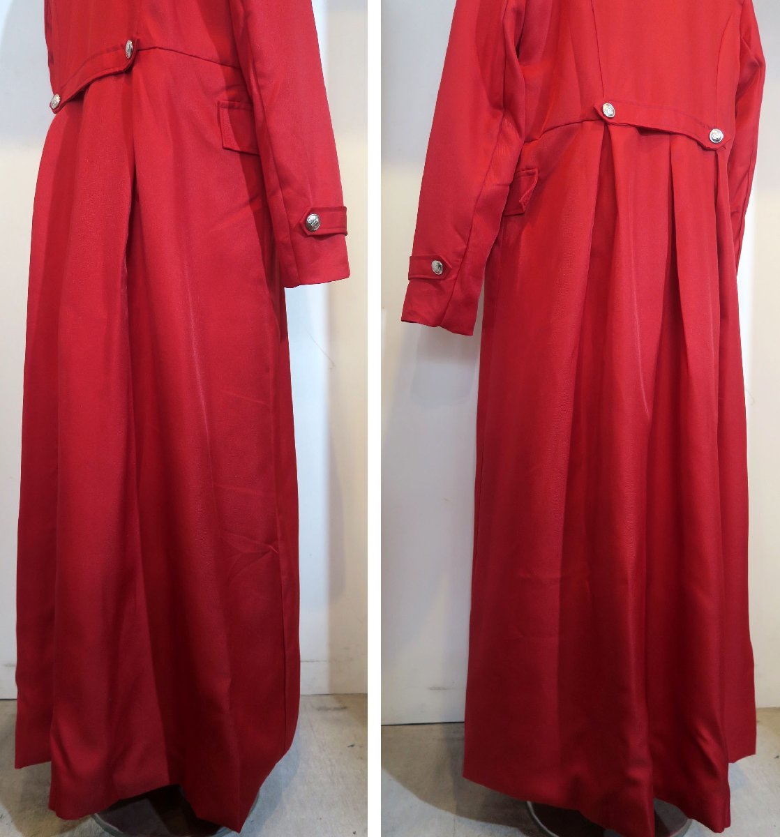 Lサイズ 中世ルネッサンス ビクトリア騎士コート 3159 赤 レッド RED 