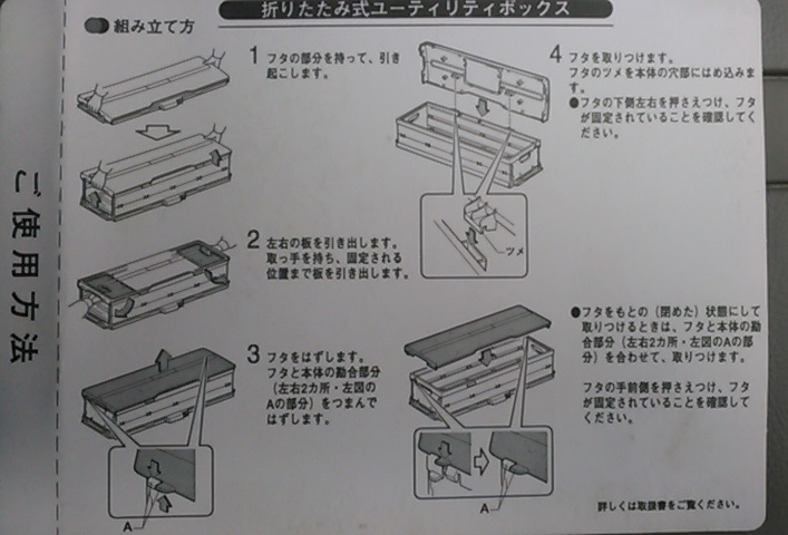 佐川140◆折りたたみ式ユーティリティボックス◆X110　マークⅡ ブリット◆BLIT純正オリコン★JZX110W GX110W●JZX115W GX115W 110系にも？_画像4