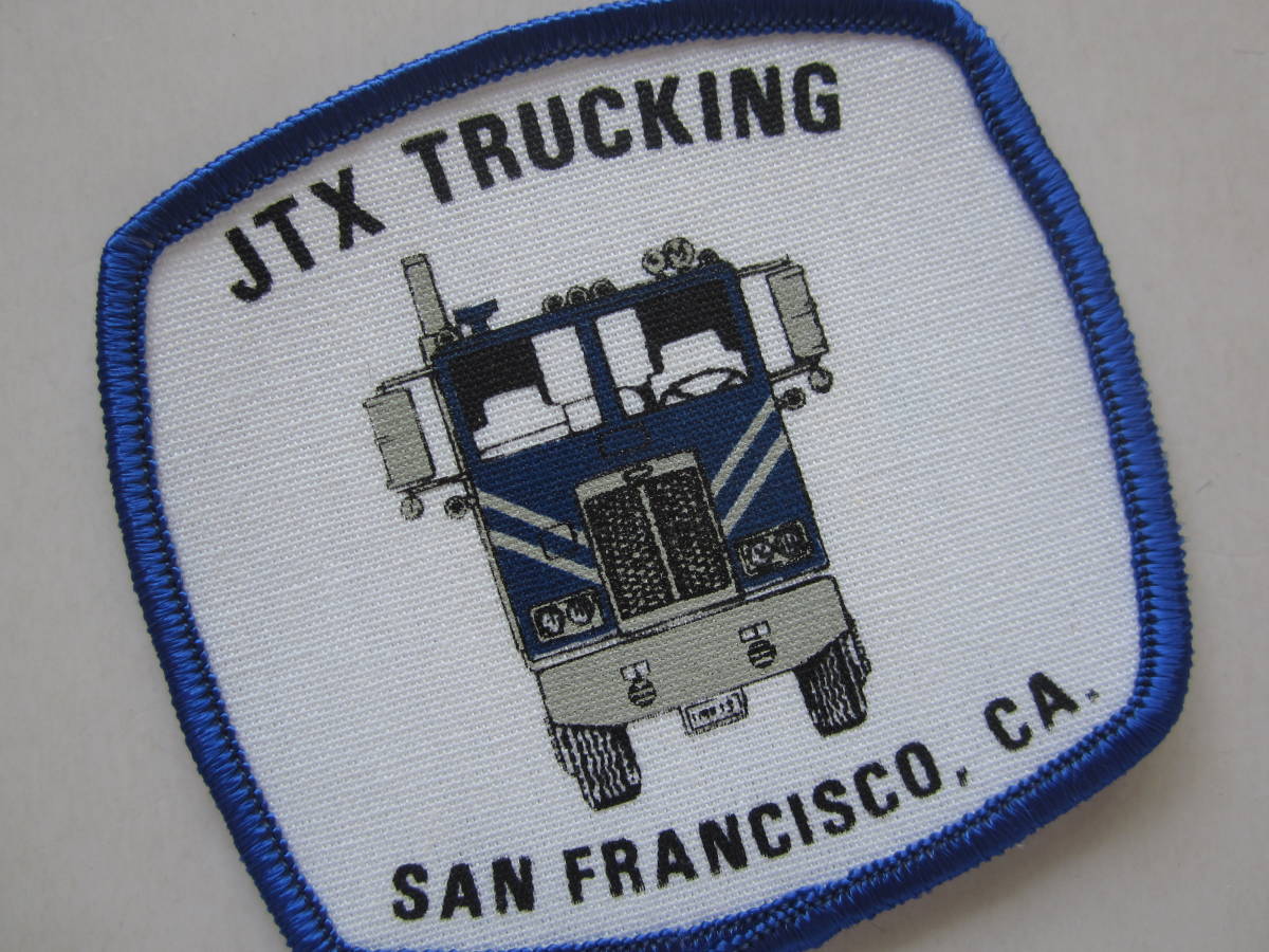 ビンテージ JTX TRUKING SAN FRANCISCO トラック サンフランシスコ 企業 プリント ワッペン/自動車 カー用品 整備 作業着 76_画像1