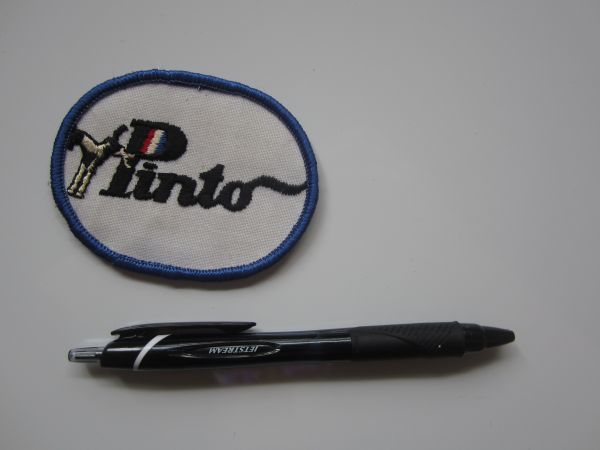 ビンテージ Pinto 馬 ムスタング ワッペン/当時物 刺繍 自動車 バイク レーシング F1 整備 作業着 90_画像8