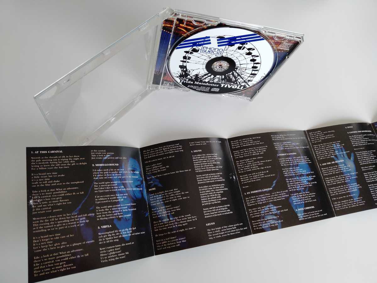 Frida Matsdotter / TIVOLI CD PHONO SUECIA RECORDS PSCD138 スウェディッシュJAZZ VOCAL,2000年作品,_画像4