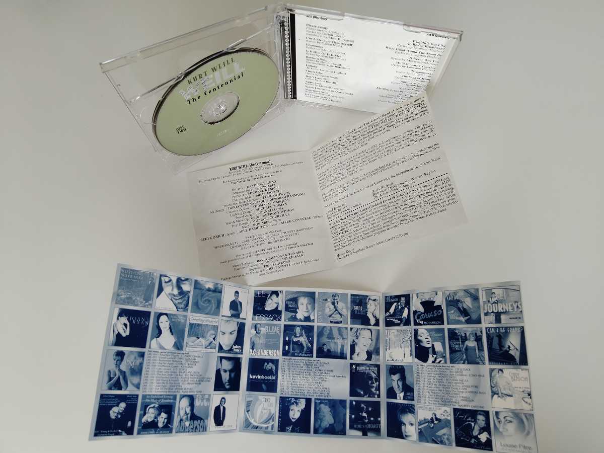 Kurt Weill / The Centennial 2CD LML MUSIC CD301 クルト・ヴァイル生誕100周年2000年LIVE収録,Melissa Dye,Linda Purl,Loretta Devine,_画像4