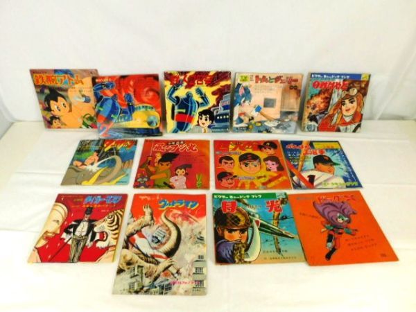 44* record fono seat /16 point Tiger Mask Tom . Jerry Tetsujin 28 number Tarzan Star of the Giants Ultraman anime together * postage 550 jpy ~