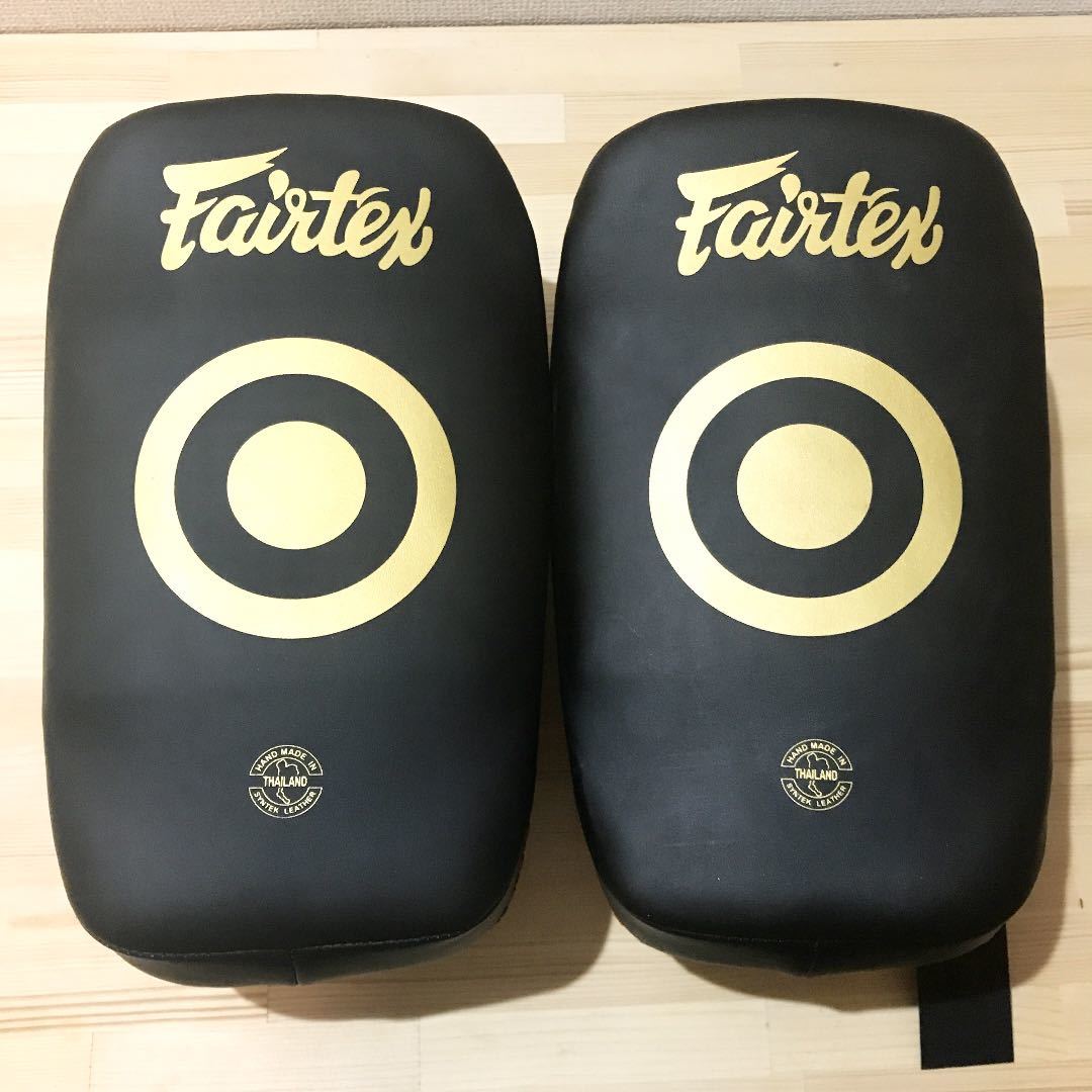 【新品】fairtex キックミット KPLC6 Black/Gord