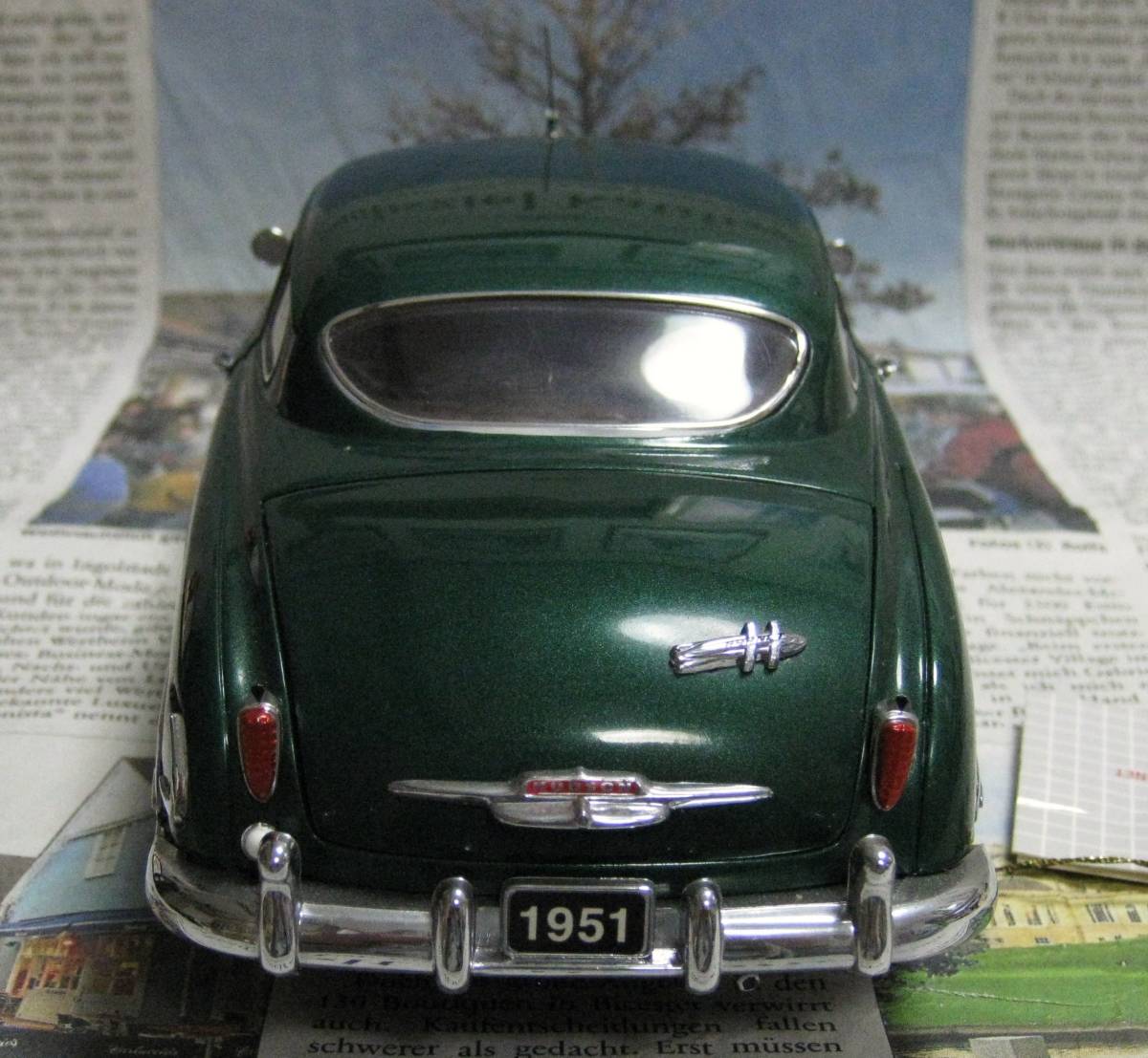 ★絶版*フランクリンミント*1/24*1951 Hudson Hornet Club Coupe グリーン_画像4