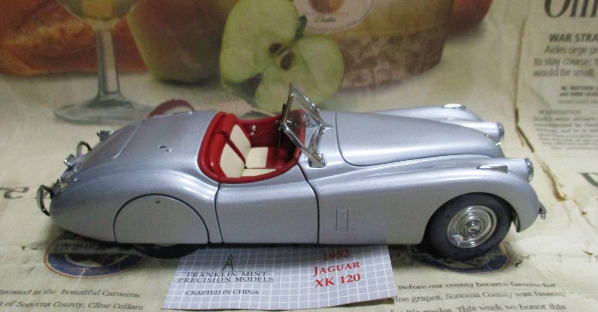 ★激レア絶版*フランクリンミント*1/24*1952 Jaguar XK 120 シルバー_画像6