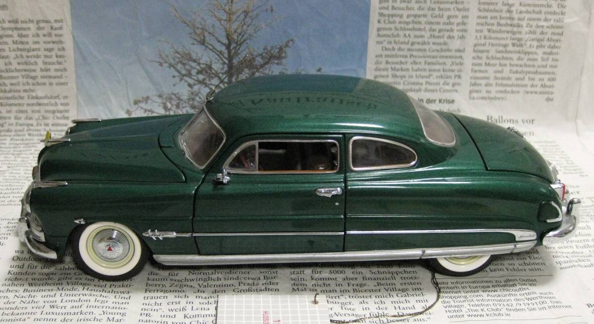 ★絶版*フランクリンミント*1/24*1951 Hudson Hornet Club Coupe グリーン_画像5