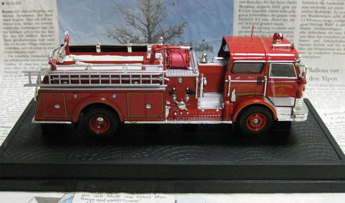 ★激レア絶版*Signature Models*1/50*1960 Mack Fire Truck レッド*消防車≠フランクリンミント_画像6