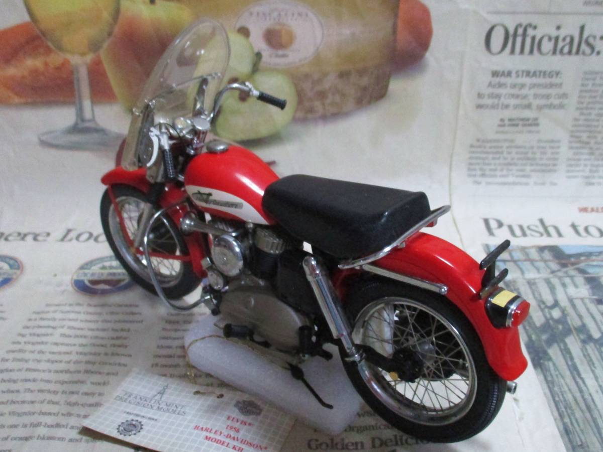 ★激レア絶版*フランクリンミント*ハーレー*1/10*1956 Harley-Davidson KH - Elvis' Own*エルヴィス・プレスリー_画像2