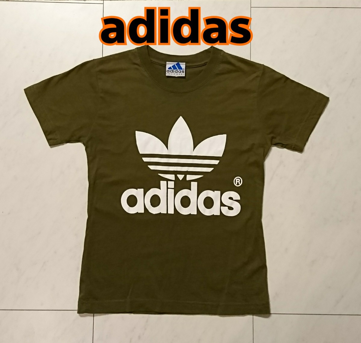 【値下げ】レア ヴィンテージ adidas 半袖Tシャツ 半袖 アディダスTシャツ  トレフォイルロゴ