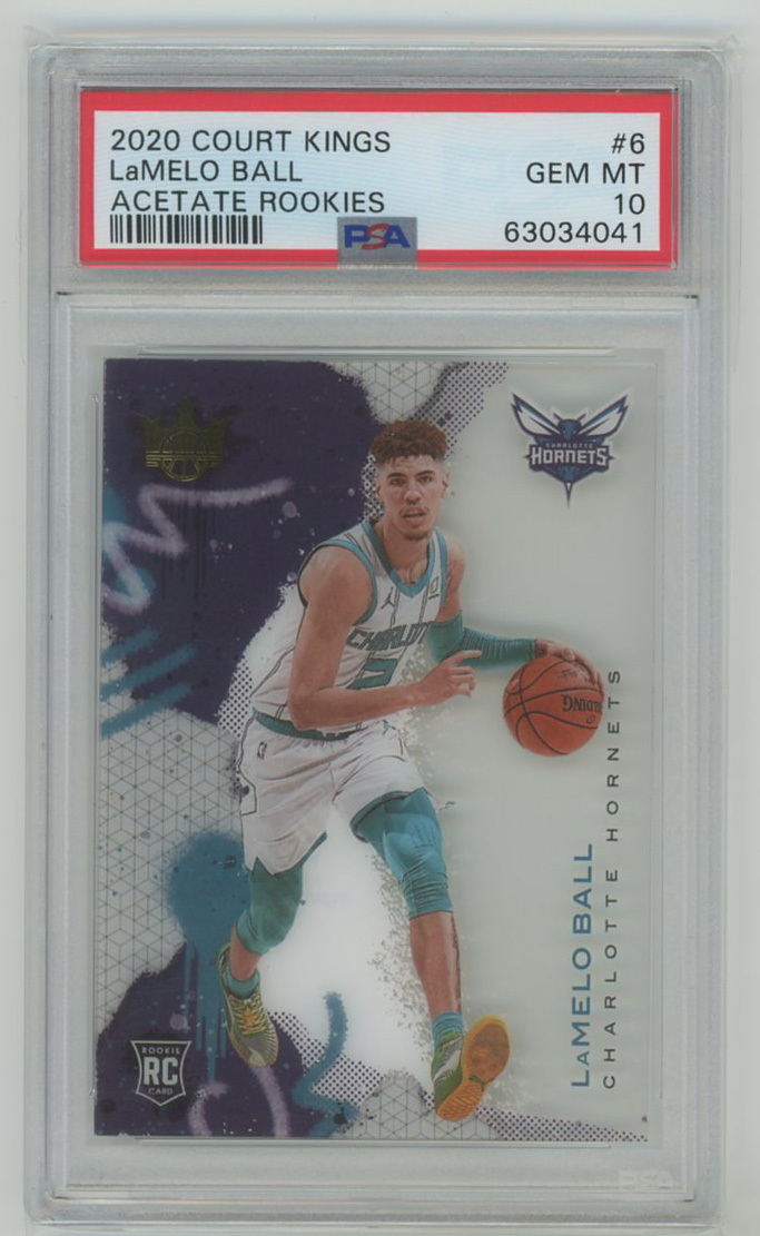 【PSA10 GEM MINT】Lamelo Ball 2020-21 Panini Court Kings Acetate Rookie RC ルーキーカード #6