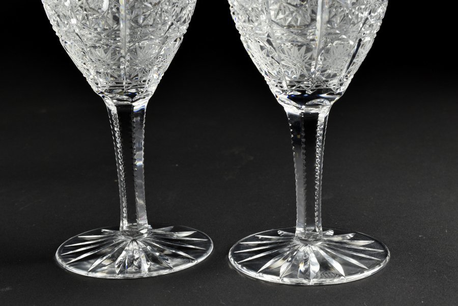 新入荷品 【蔵c8099m】BOHEMIAボヘミア　クリスタル　ワイングラス　ゴブレット　６客　500pk　 ガラス