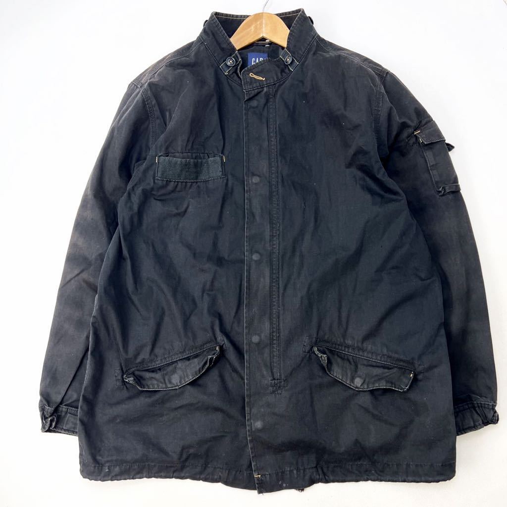 00s * GAP Mod's Coat military jacket ....fe-do feeling * black XL.... American Casual Street old clothes Gap #CA144