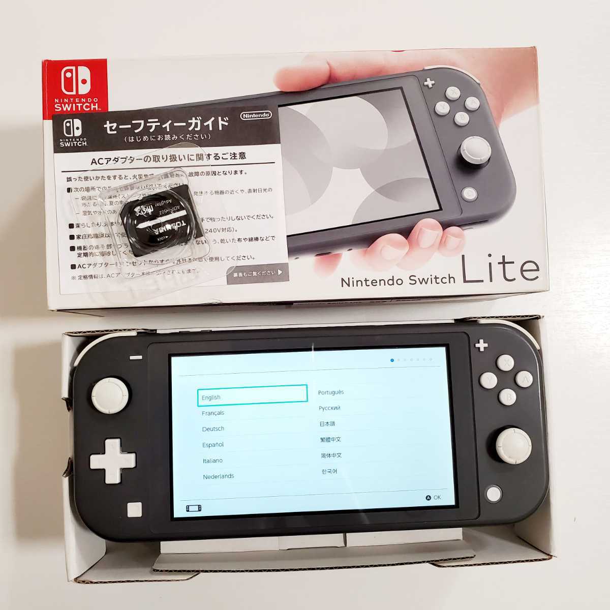 新作入荷中 Nintendo Switch 任天堂スイッチライト　グレー　SDカード付き 家庭用ゲーム本体