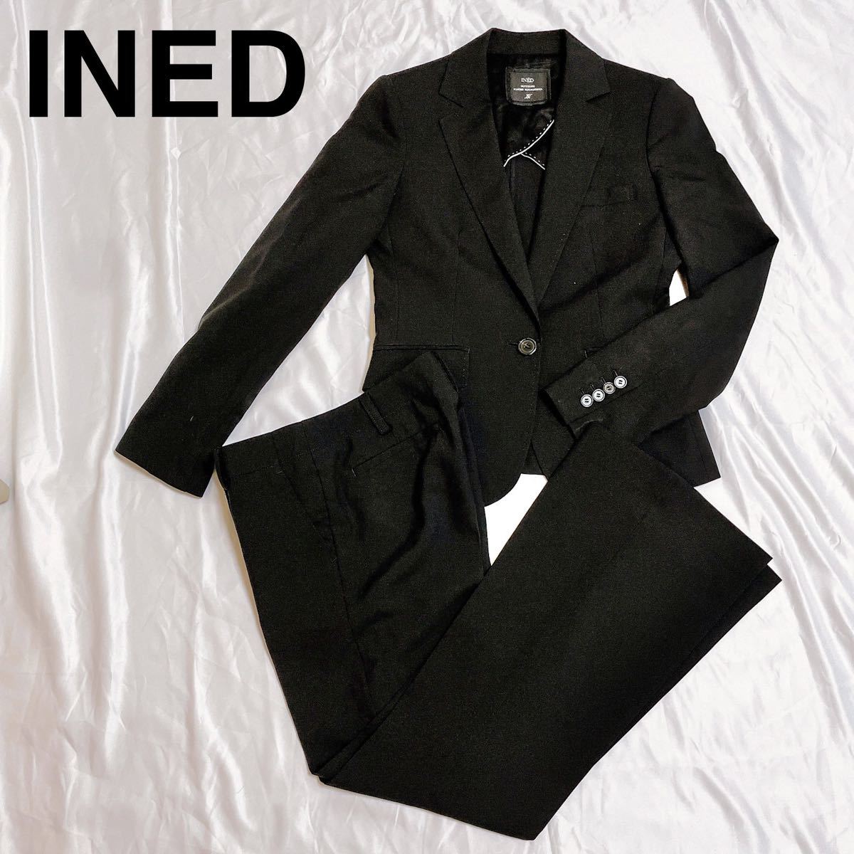 美品】INED セットアップ スーツ パンツ ブラック