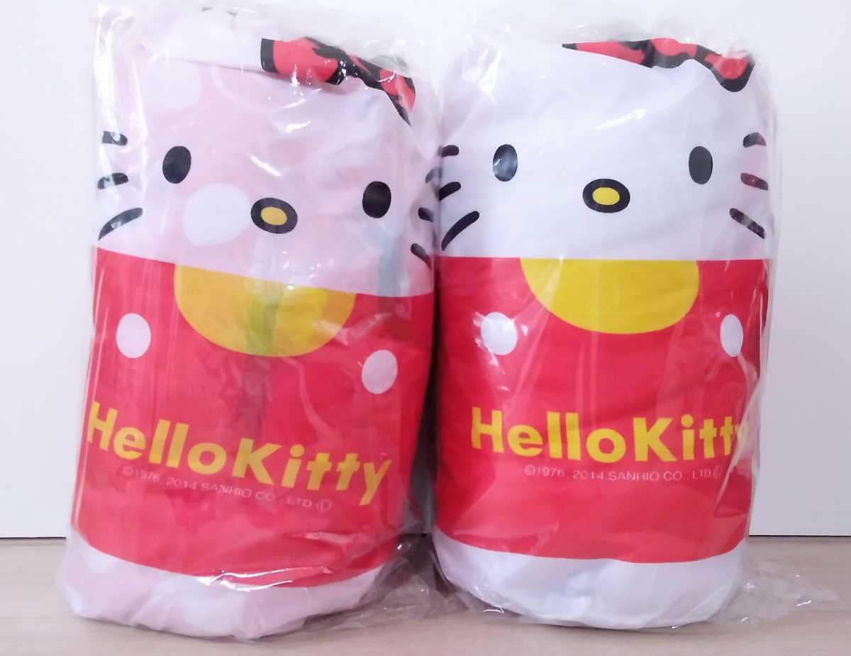  бесплатная доставка * Hello Kitty становится ......2 шт. комплект красный белый Sanrio Kitty Chan спальный мешок красный белый упаковочный пакет имеется с капюшоном .sanrio