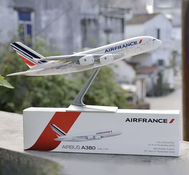 【送料無料】AIR FRANCE AIRBUS A-380 1/250スケール 29.2×32cm レジン製 モデルキット