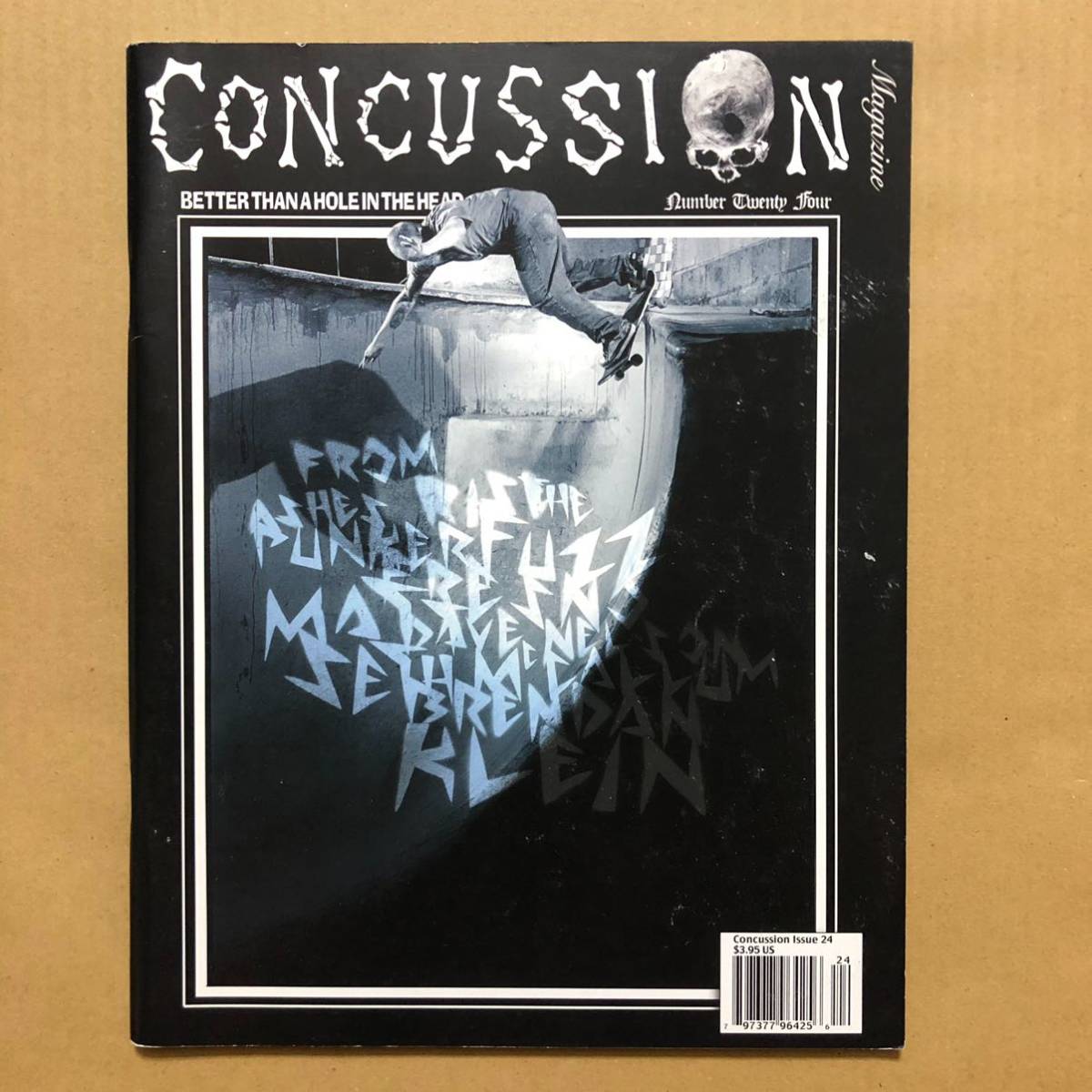 Concussion Magazine Issue 24 Skateboard Jamie Weller スケートボード ヴィンテージ マガジン Confusion skateboard オールド tattoo_画像1