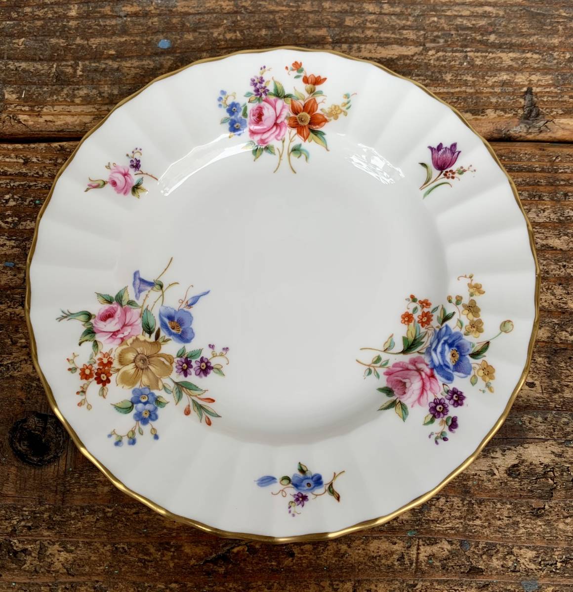 *ROYAL WORCESTER*FINE BONE CHINA*ENGLAND*ROANOKE*Z2827* Royal Worcester * кекс * тарелка * plate *6 листов * посуда * керамика * Британия *