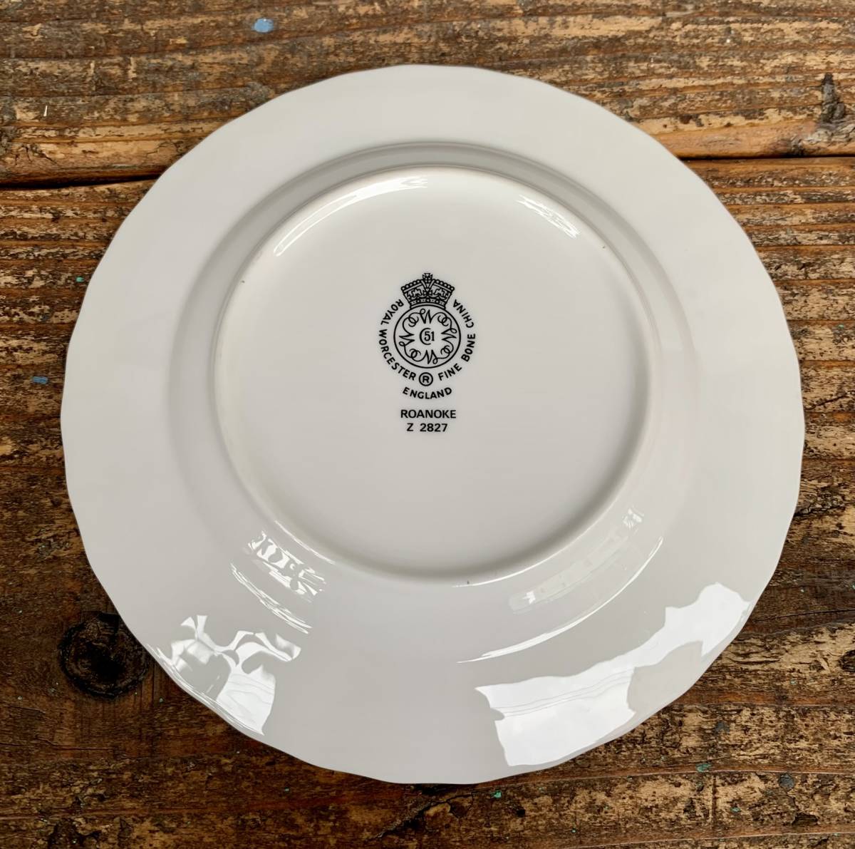 ★ROYAL WORCESTER★FINE BONE CHINA★ENGLAND★ROANOKE★Z2827★ロイヤルウースター★ケーキ★皿★プレート★6枚★食器★陶磁器★英国★_画像6