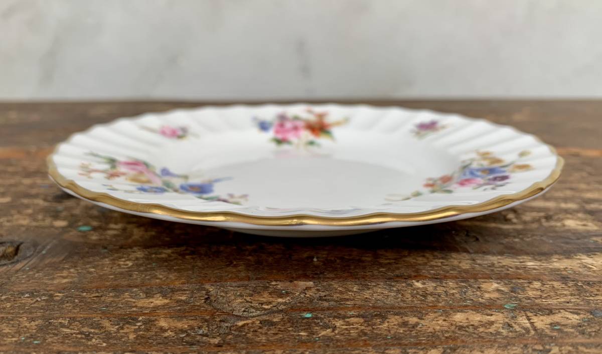 *ROYAL WORCESTER*FINE BONE CHINA*ENGLAND*ROANOKE*Z2827* Royal Worcester * кекс * тарелка * plate *6 листов * посуда * керамика * Британия *