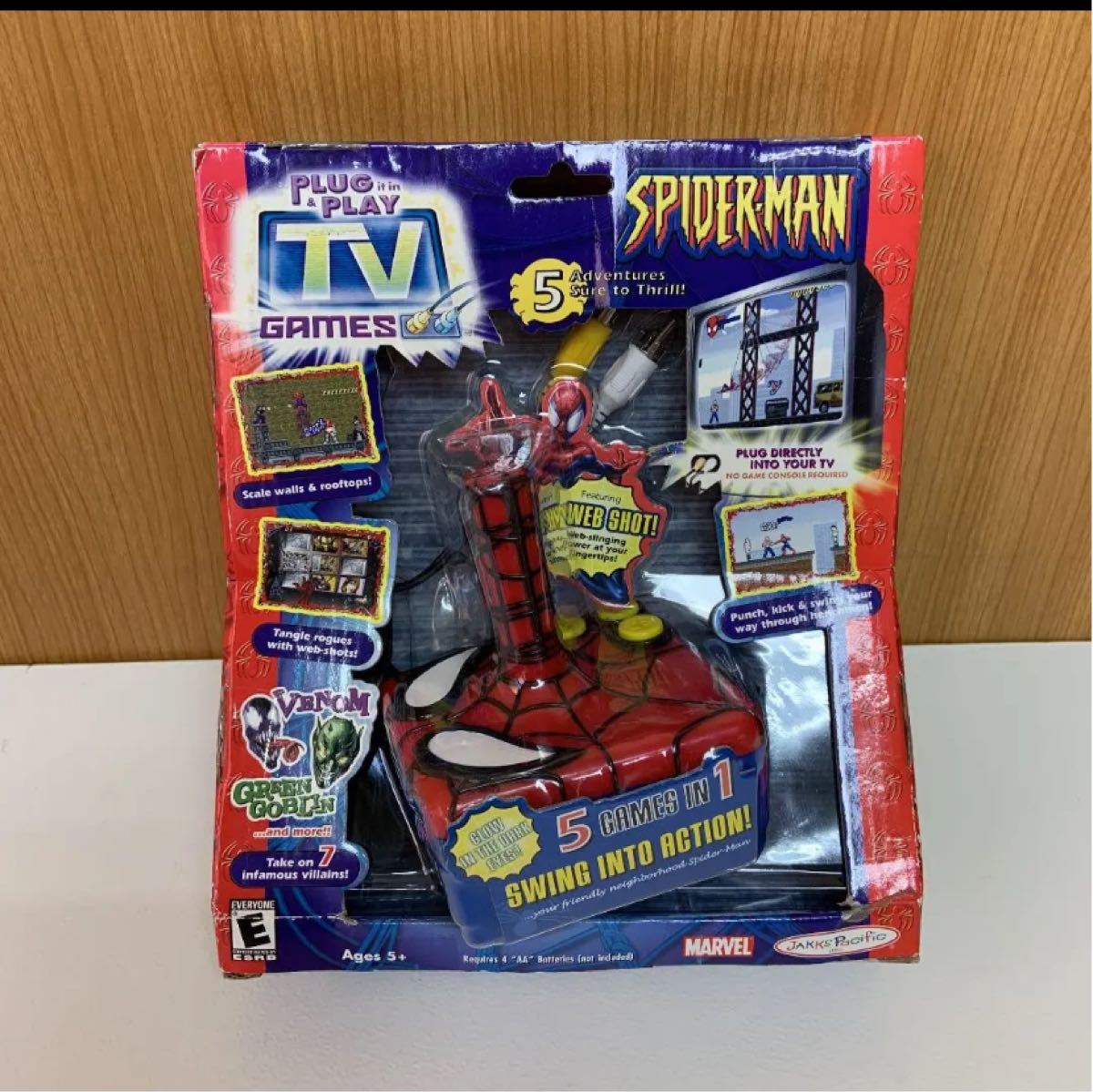 Jakks Pacific 2004 当時物 スパイダーマン　Plug it in & play TV game