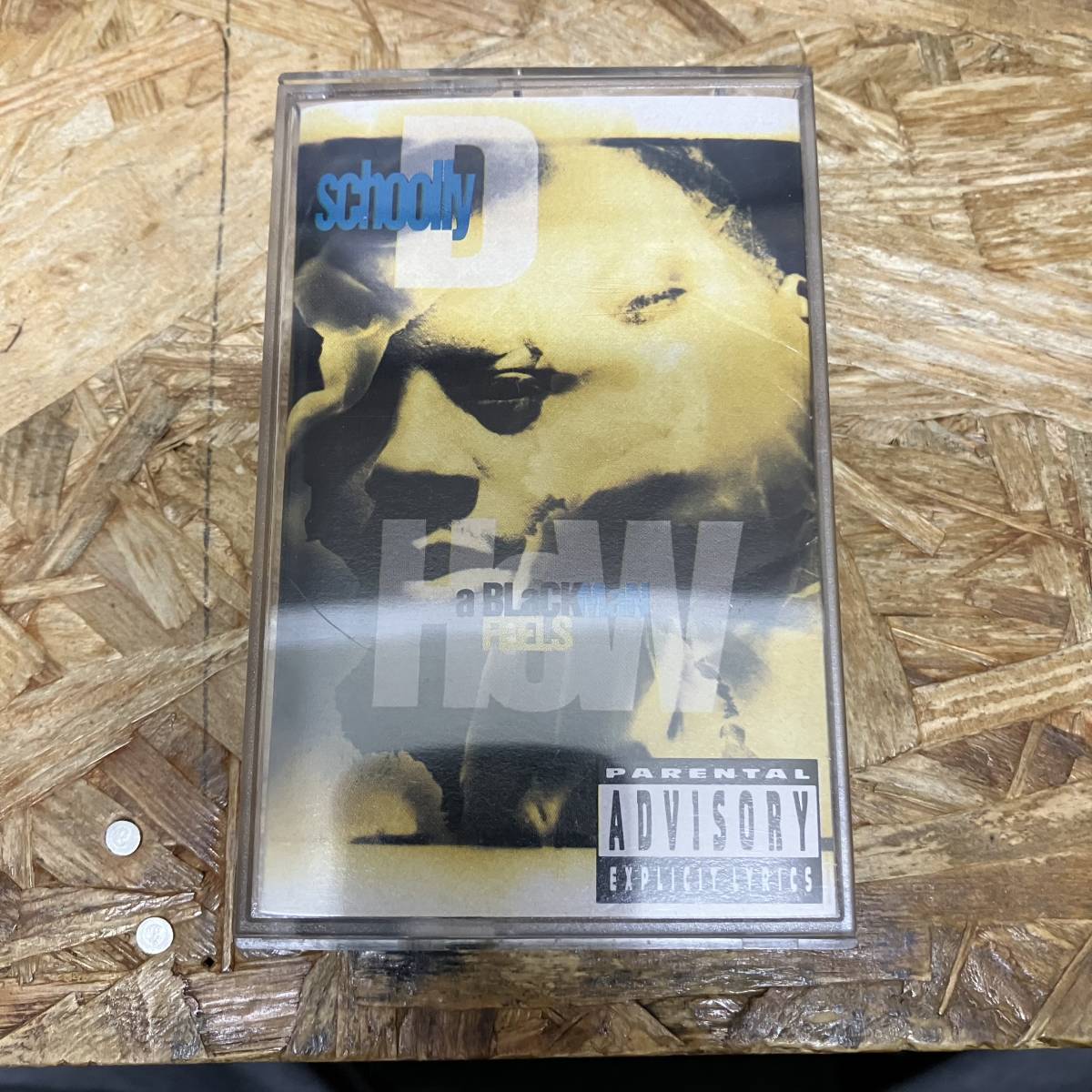 シHIPHOP,R&B SCHOOLLY D - HOW A BLACKMAN FEELS アルバム,名作! TAPE 中古品_画像1