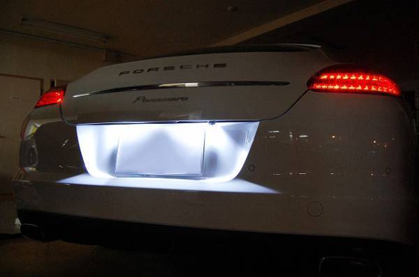 ポルシェ パナメーラ S/4/4S ライセンス灯 LED バルブ キャンセラーセット Porsche Panamera ナンバー灯