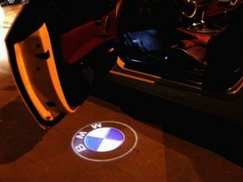 BMW LED ドア プロジェクター ライト ランプ ロゴ 左右2個セット グッズ 簡単交換E46 E90 E91 E92 E93 E63 E64  F06 B1 良好品