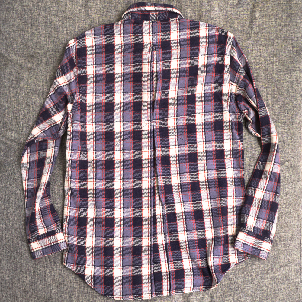 新品★ N.HOOLYWOOD チェック ネルシャツ 38 送料込 PURPLE CHECK ミスターハリウッド_画像2