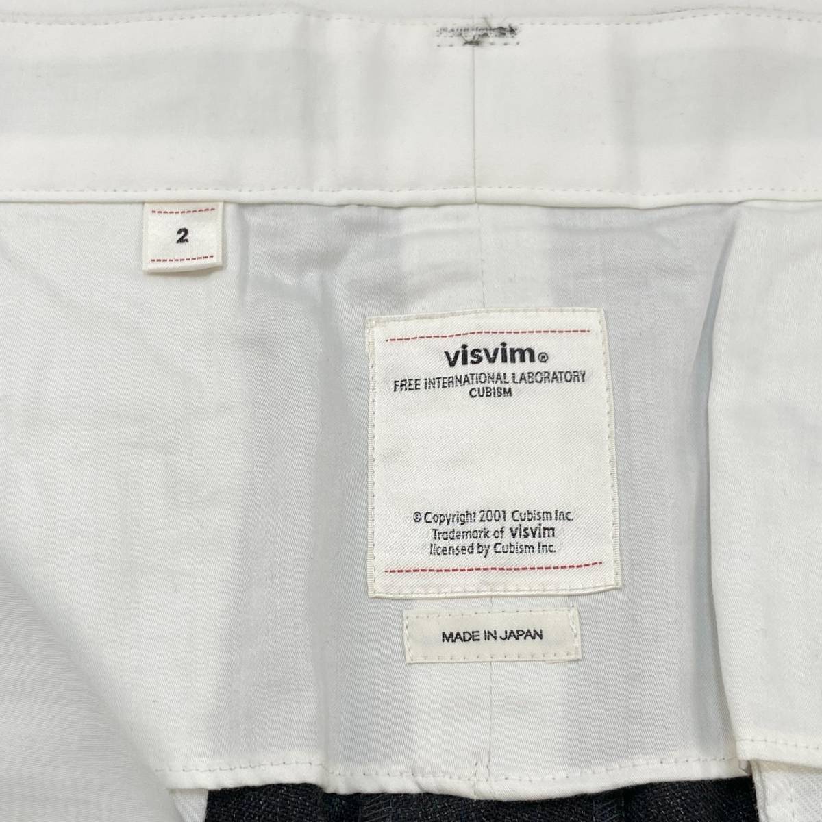 新品未使用 定価6.8万 visvim / ビズビム 2018SS CHINO SLACKS (VNTG OX) ウールモヘヤスラックス 0118105008021 サイズ2 SSM1428