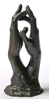 西洋彫刻 ロダンのよる秘密のエチュード「カテドラル 手」彫像/ 近代彫刻の父 考える人 地獄の門 フランス(輸入品)_画像2