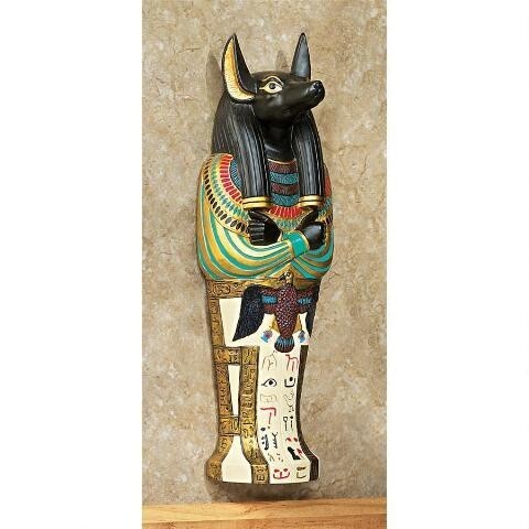アヌビスの棺 古代エジプトオブジェ彫像 古美術置物 装飾品彫刻 アヌビスの棺 古代エジプトオブジェ彫像 古美術置物 装飾品彫刻